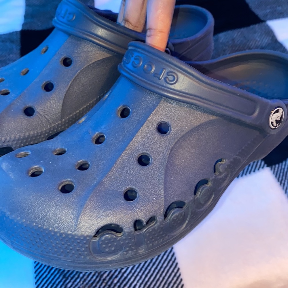 Navy Crocs